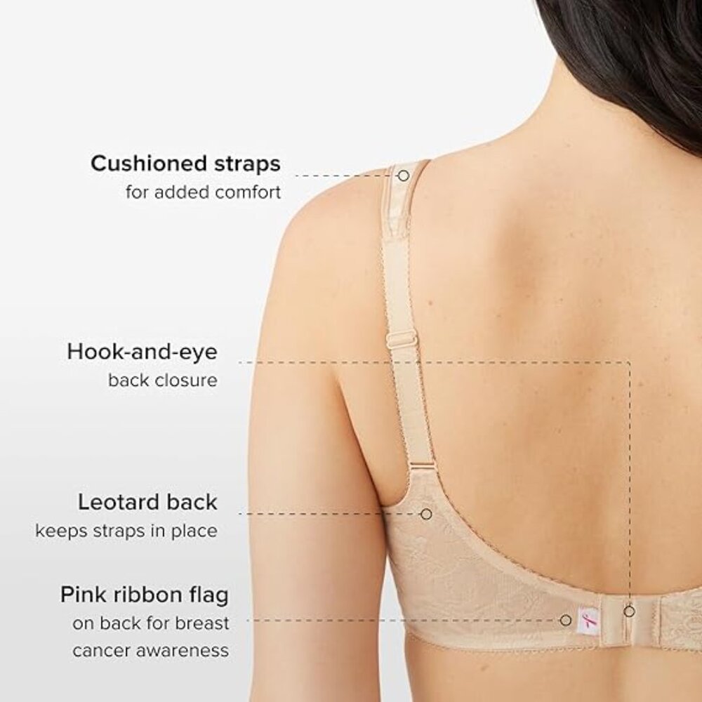 Wacoal Awareness Seamless Full Figure Underwire Bra Smooth Support Invisible 36C - Picture 6 of 8